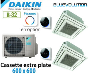 cassette réversible bi-split daikin