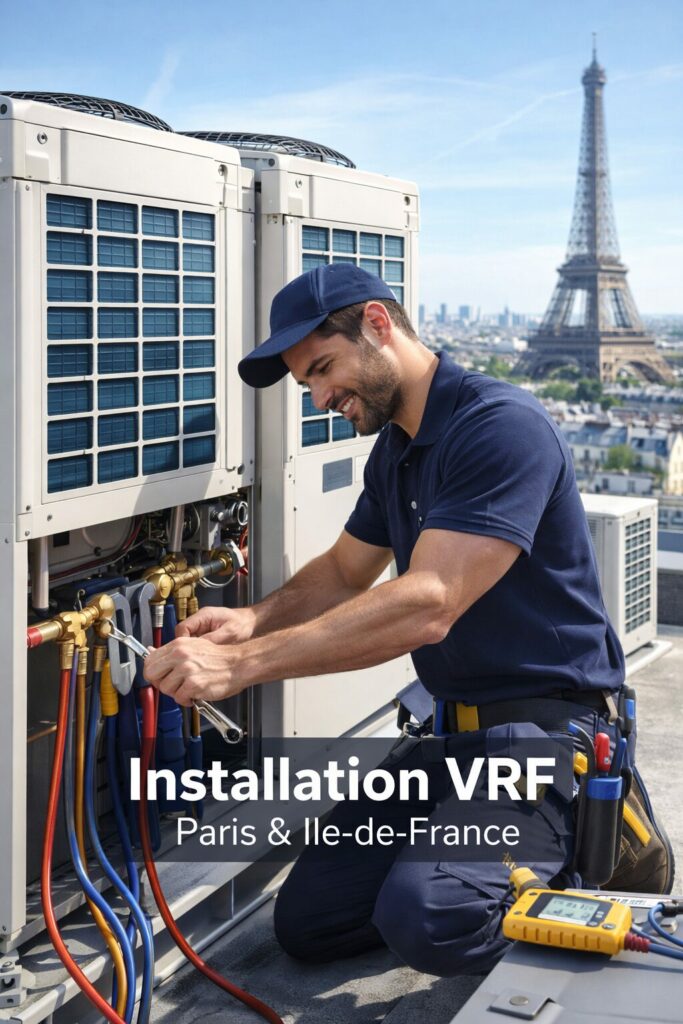 installation climatiseur et chauffage VRF