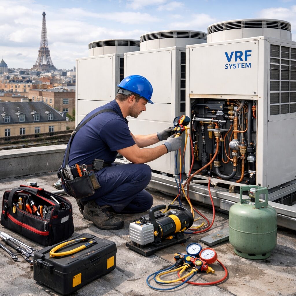 installation clim vrf image